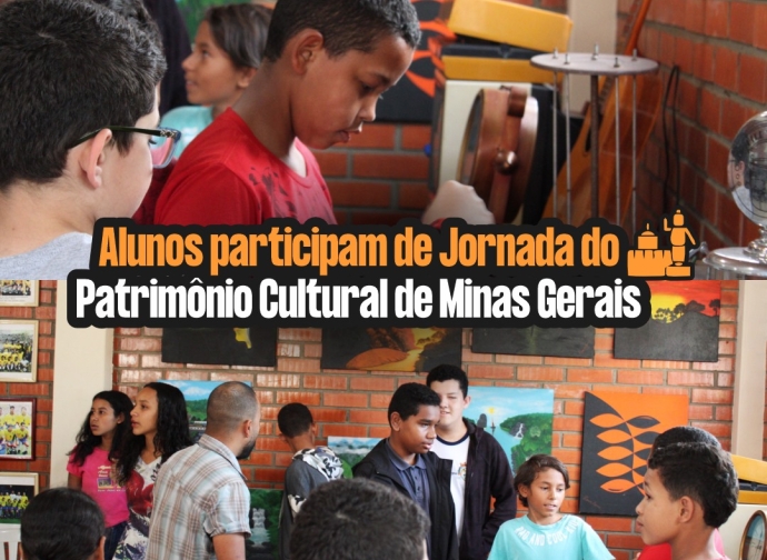 Alunos da Escola Municipal Roberto Martins Magno participam da 9ª Jornada do Patrimônio Cultural