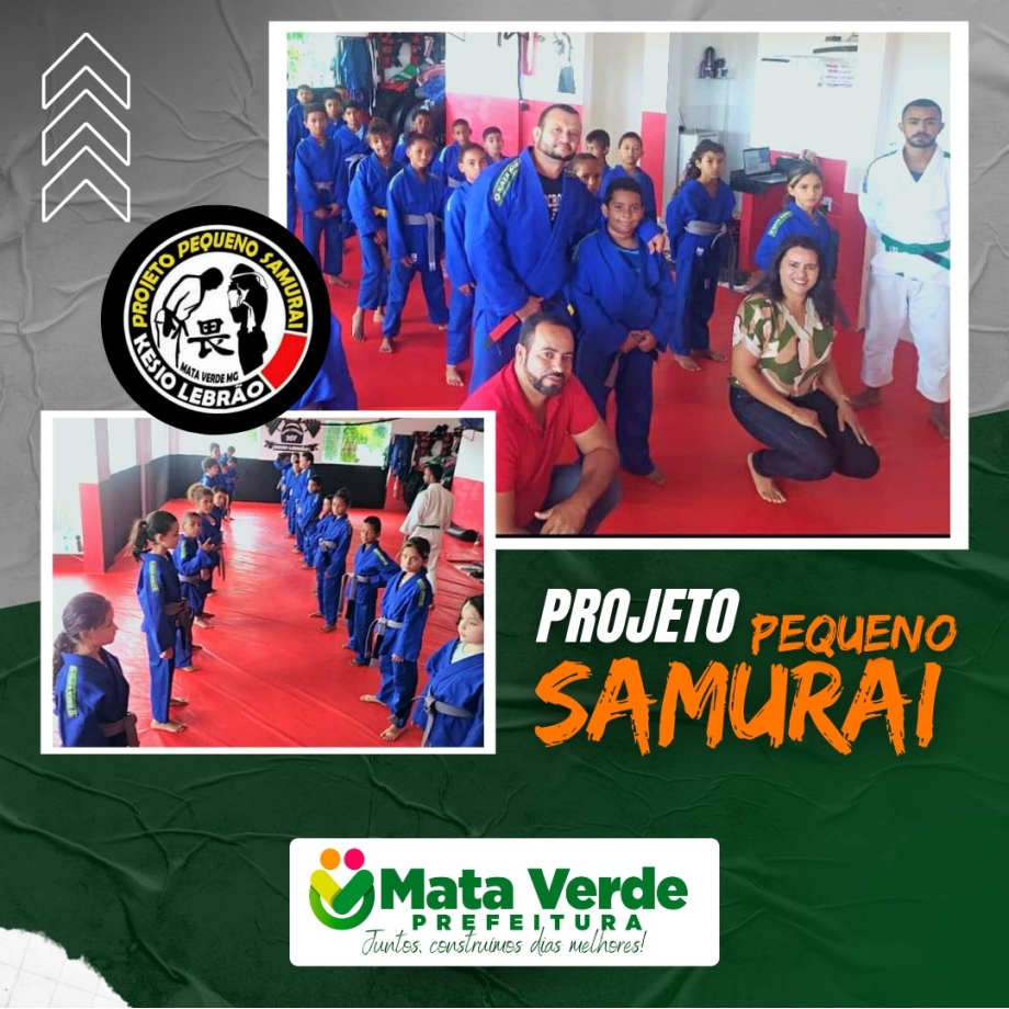 Prefeitura de Mata Verde e vereador Késio Lebrão desenvolvem o Projeto Pequeno Samurai