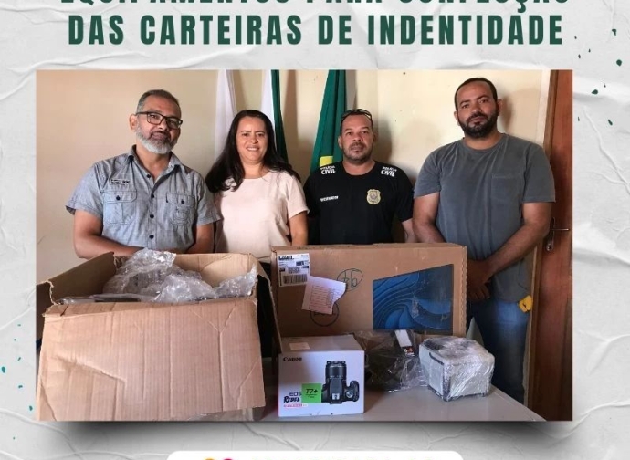 Prefeitura de Mata Verde adquire novos equipamentos para a emissão das novas carteiras de identidade