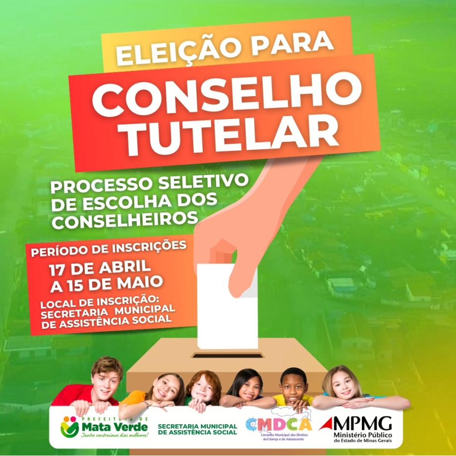 Prefeitura de Mata Verde abre inscrições para o Conselho Tutelar